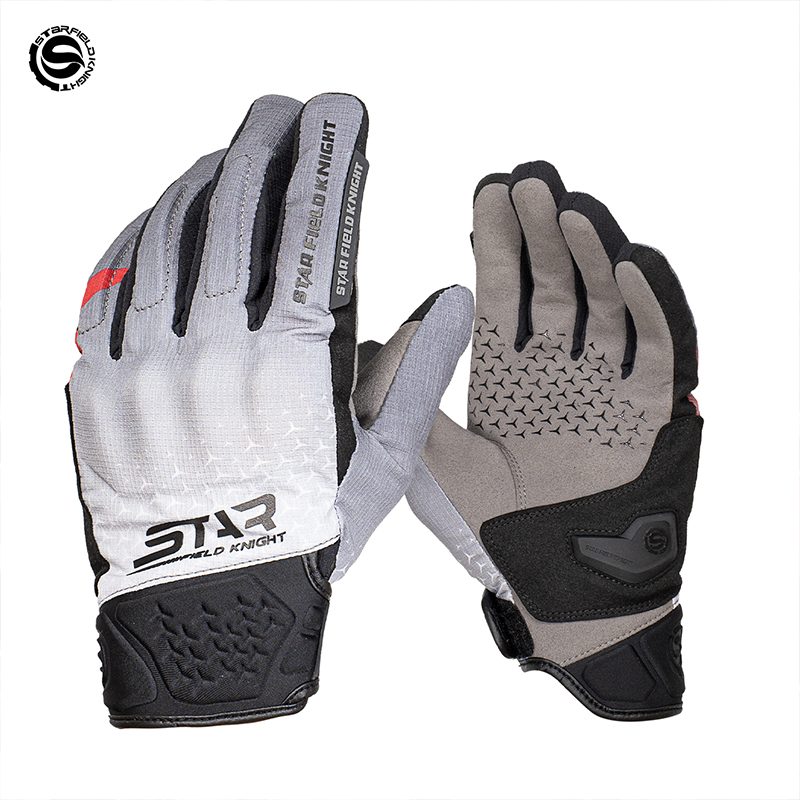 Motorcycle Gear White - Мотоциклетные перчатки SFK белые, водонепроницаемые, непромокаемые,