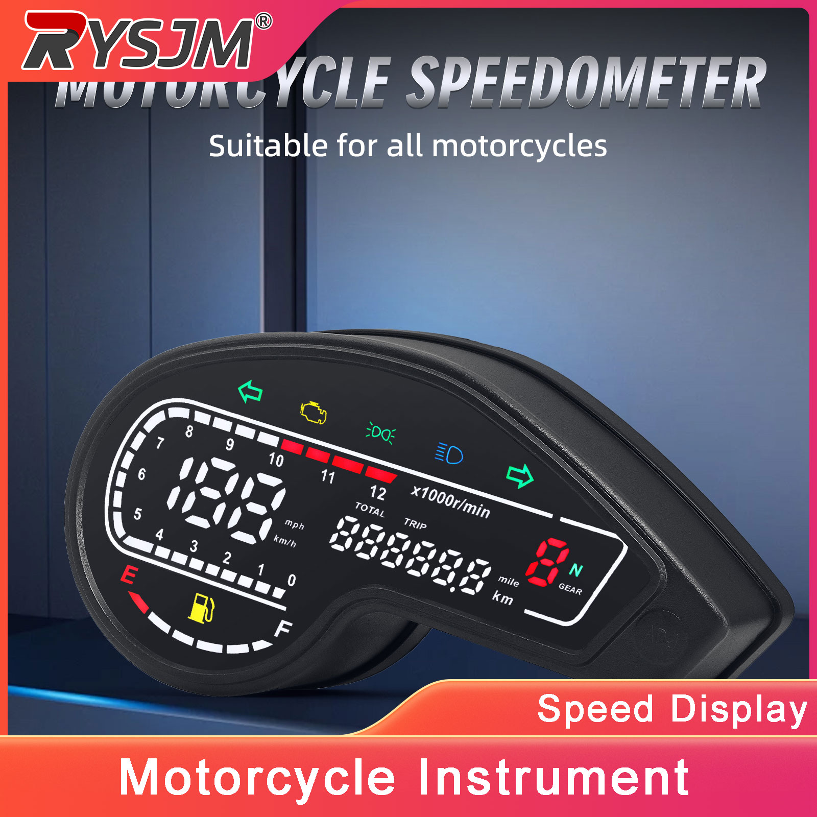 Motorcycle Gear Honda - Для мотоцикла Honda XR150: цифровой LED-спидометр,