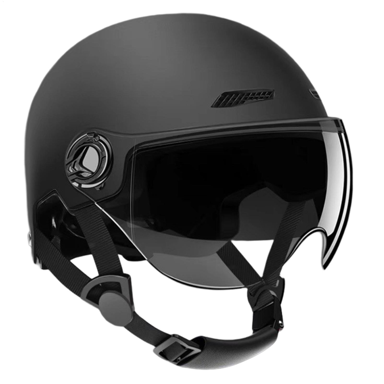 Motorcycle Gear White - Мотоциклетный шлем-полумаска с солнцезащитным козырьком, открытый