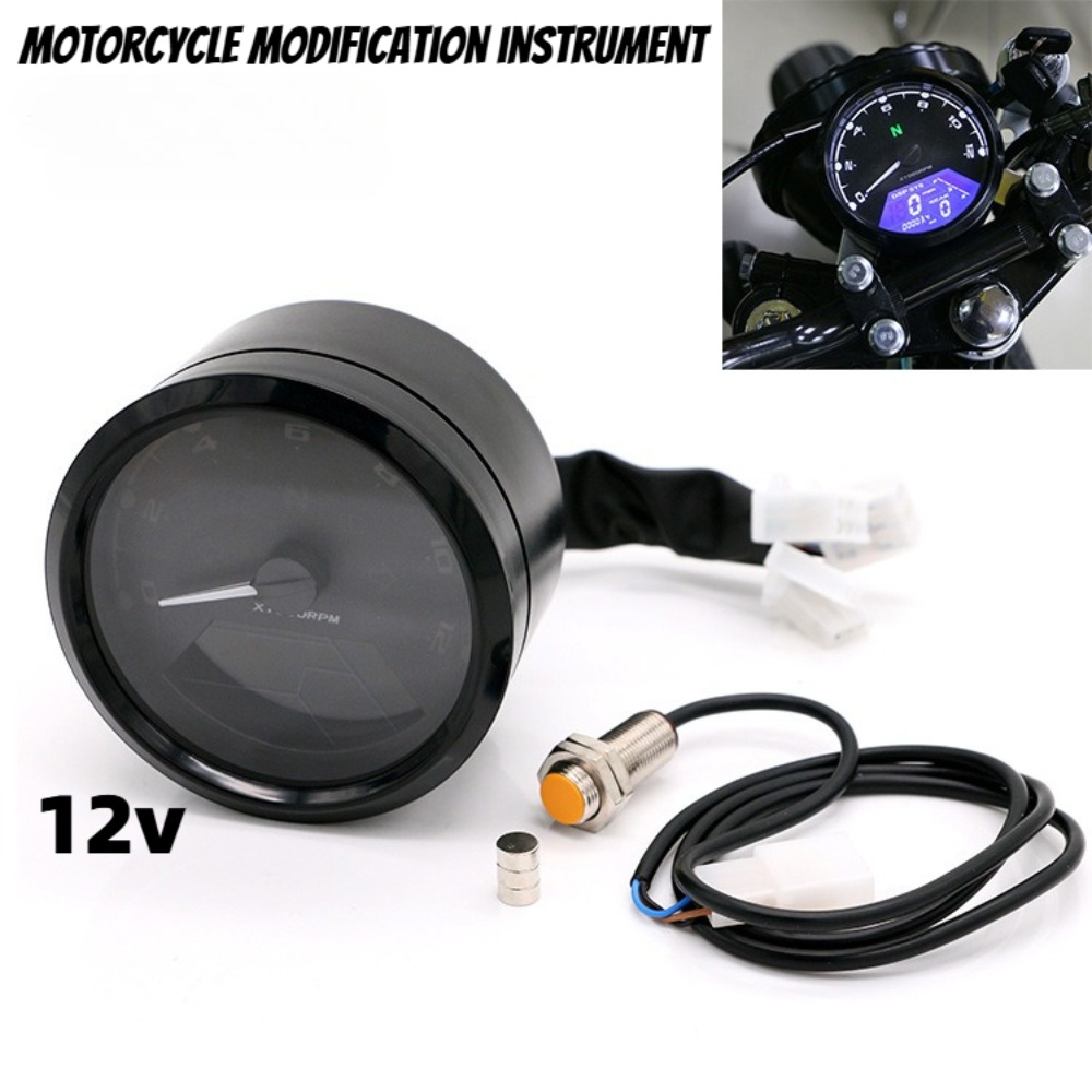 Motorcycle Gear Honda - Универсальный мотоциклетный спидометр, цифровой одометр, 12000