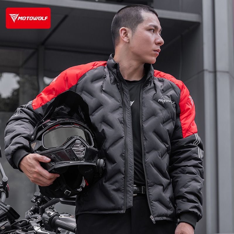 Мотоциклетный пуховик, зимняя  – обзор и цена Motorcycle Gear White