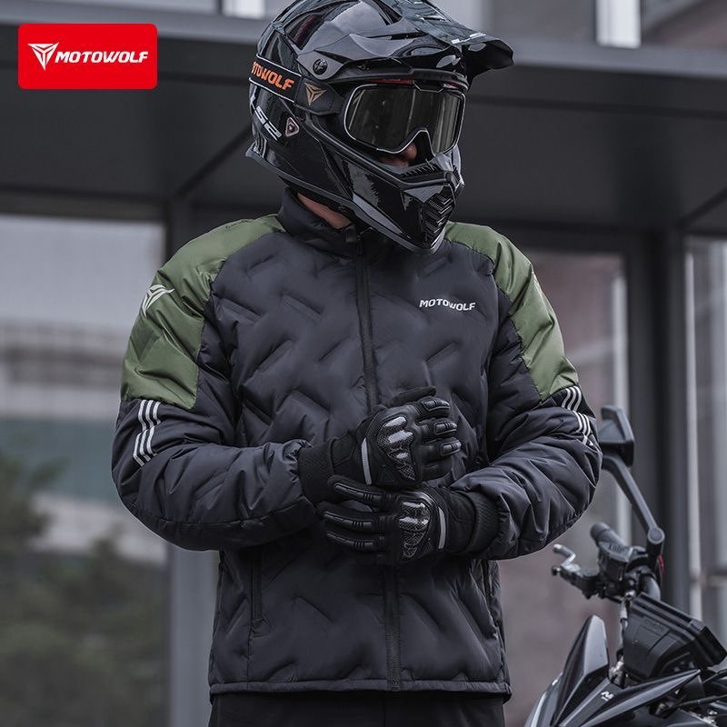 Мотоциклетный пуховик, зимняя  – обзор и цена Motorcycle Gear White